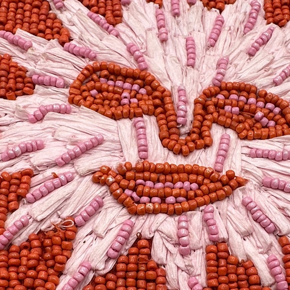 Anthropologie Hand-Beaded 'Tu Es Le Soleil' Clutch with Tassel - Picture 10 of 12